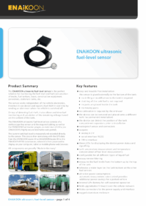 Tank Level Sensor Data Sheet