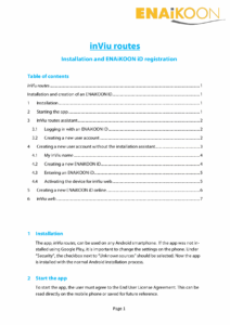 inViu routes Installation