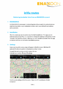 inViu routes Displaying of Trackables